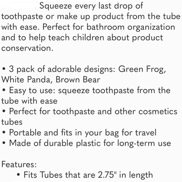 🌈 6/$60 Toothpaste Make Up Tube Squeezer Dispenser Duck Yellow - Picture 3 of 4